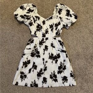 Dress Prabal Gurung for JC Penney ,white and black,size 4